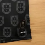 RONALDO 7 PORTUGAL BLACK SPECIAL EDITION SHIRT EMBROIDERED LOGOS
